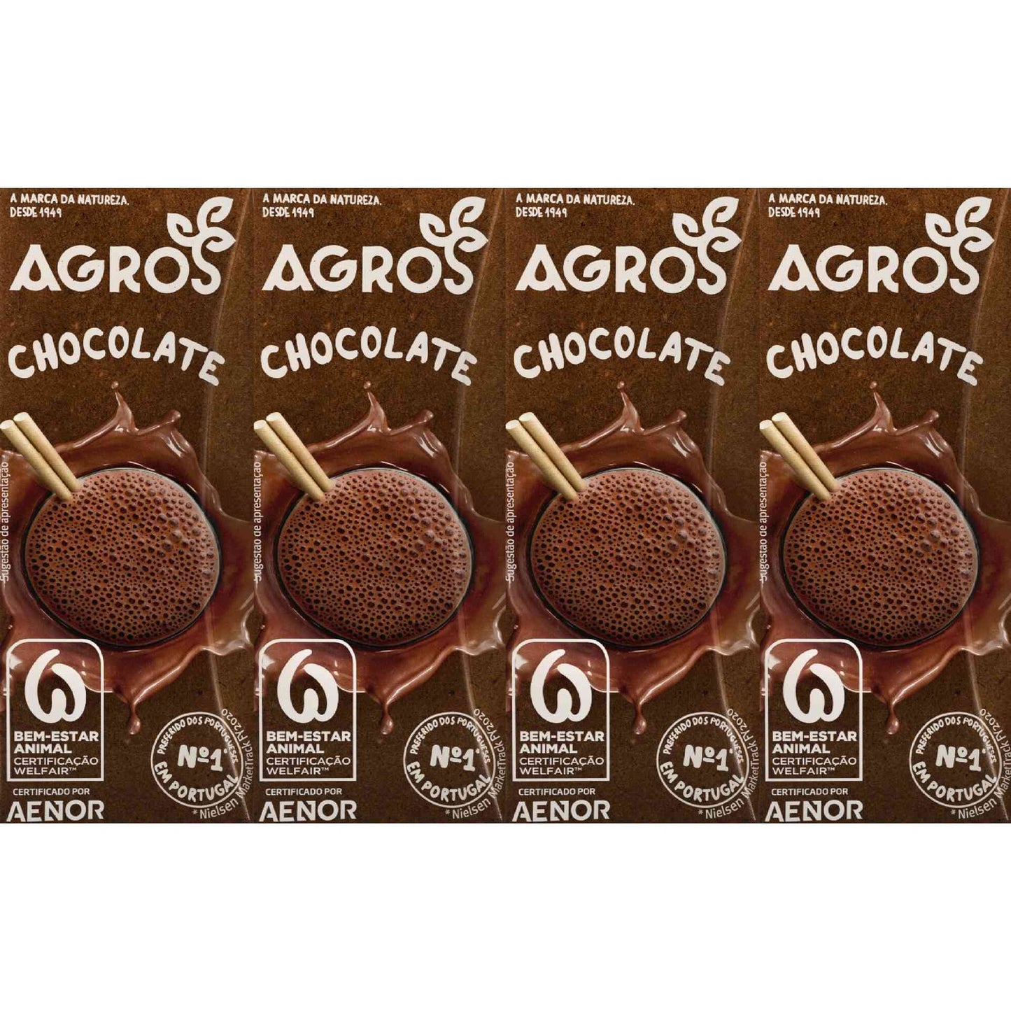 Leite Achocolatado Agros 4x200ml