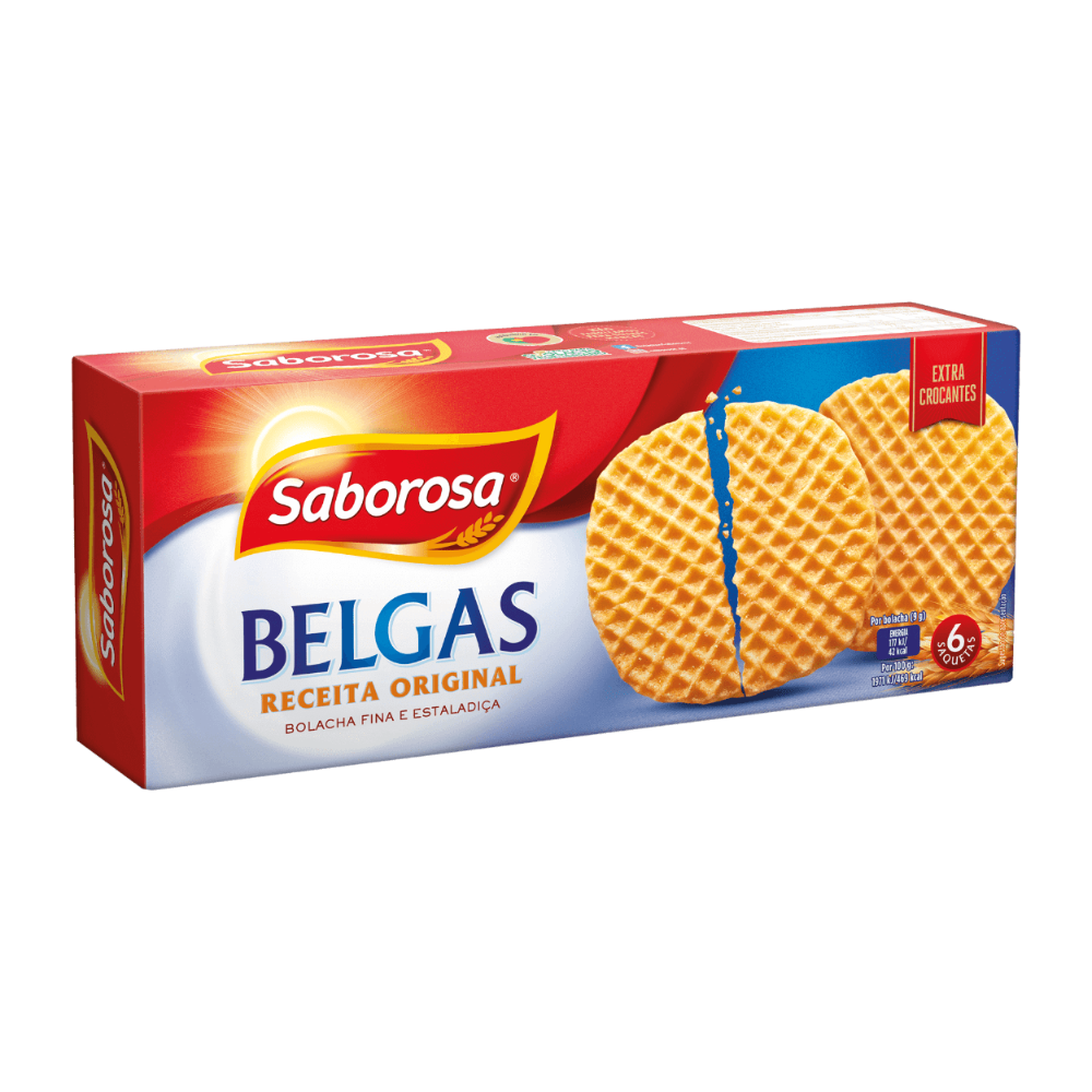 Bolachas Belgas Original 216g - Saborosa