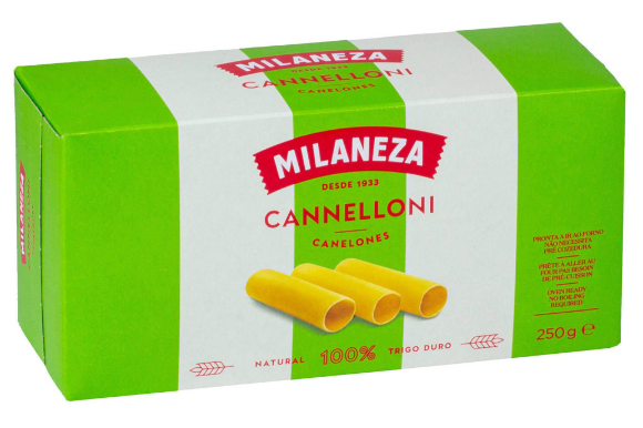 Massa Cannelloni 250gr - Milaneza