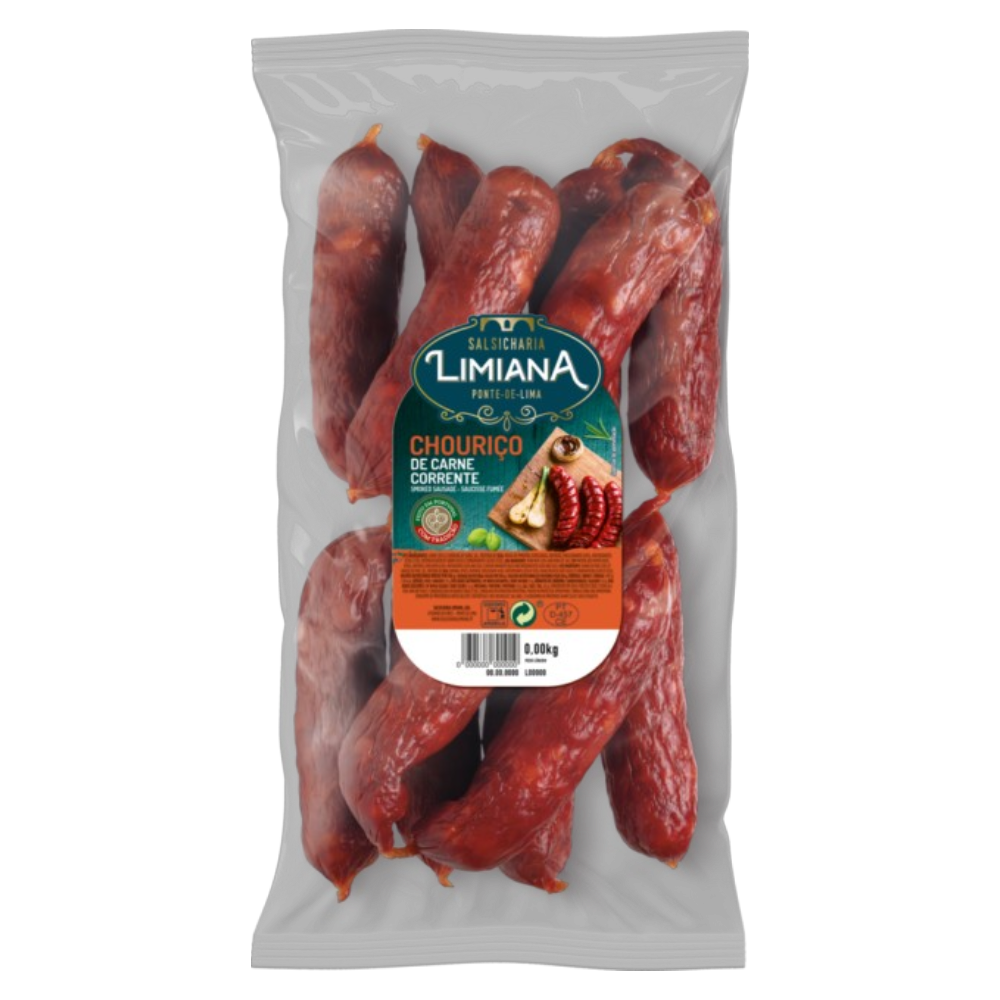 Chouriço de Carne (Cured Meat Sausage) Current 1.2kg Approx. - Limiana