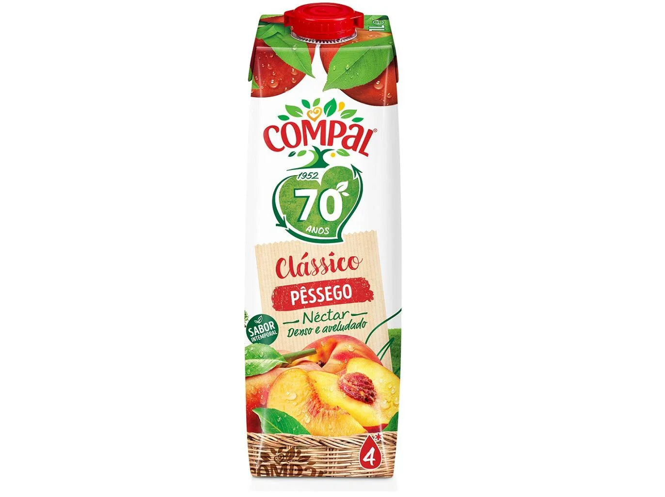 Compal Clássico Pêssego 1Lt