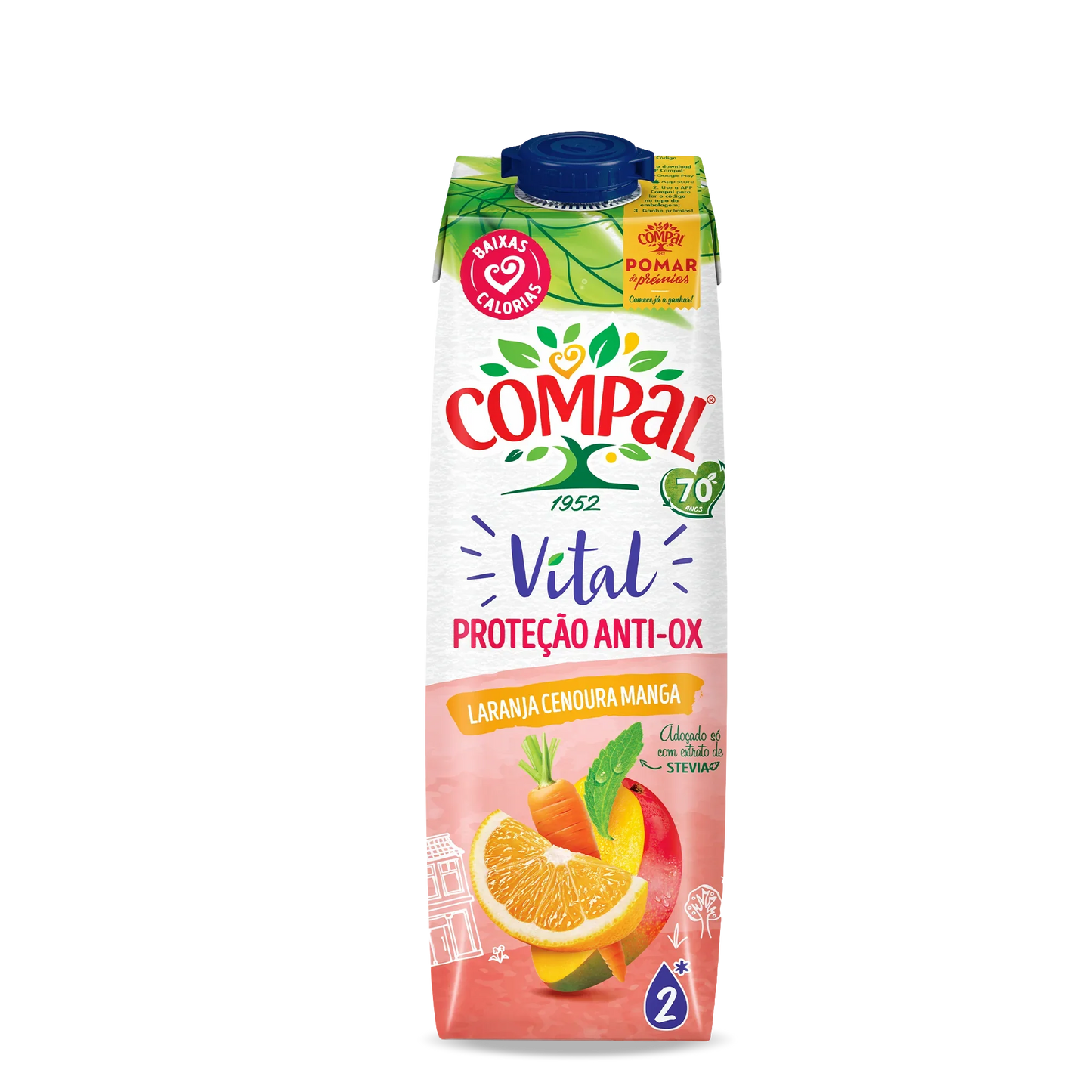 Compal Vital Naranja/Zanahoria/Mango 1L