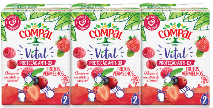 Compal Vital Anti-Ox de Frutos Vermelhos 3x200ml