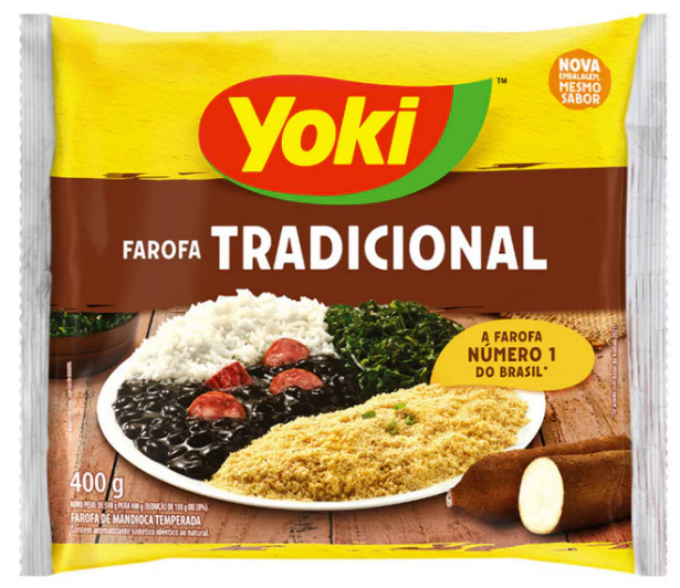 Farofa de Mandioca Tradicional Yoki 400gr.