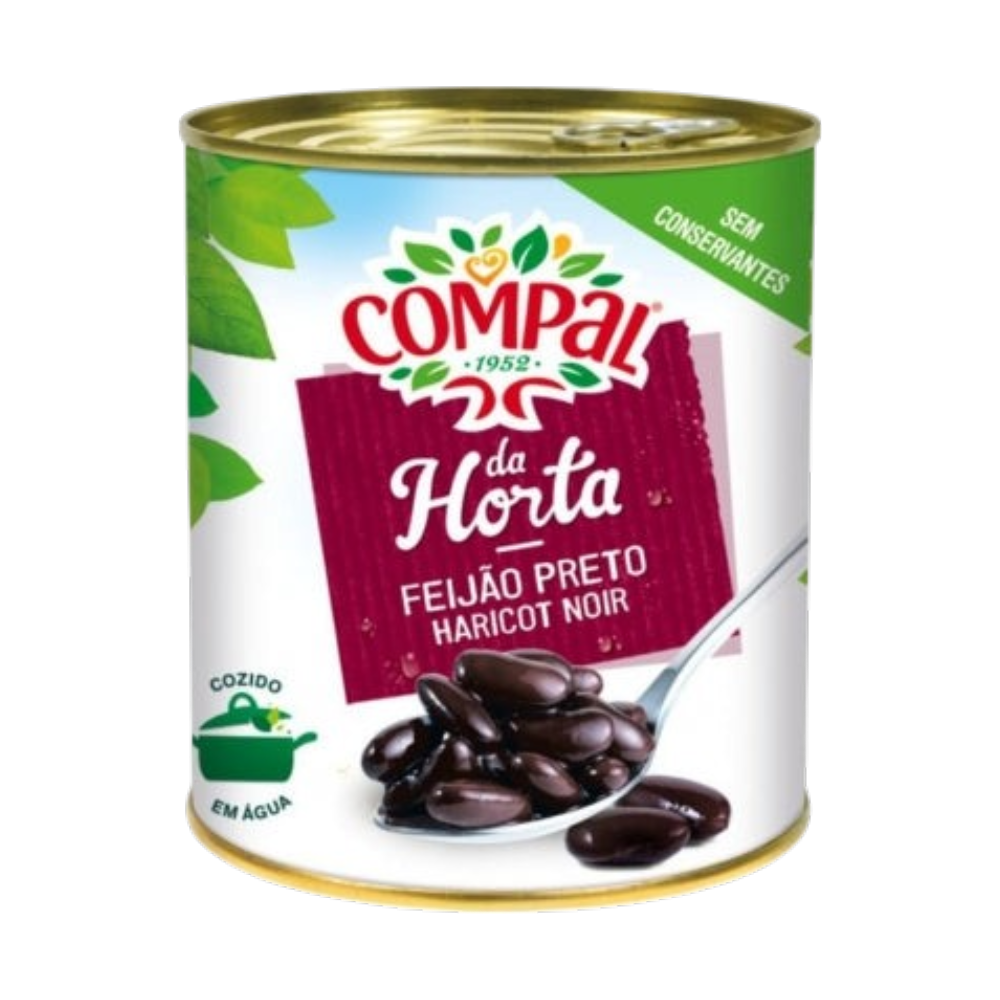 Feijão Preto Cozido 845g - Compal
