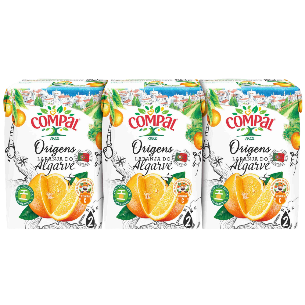 Compal Vital Mango Y Naranja 3x200ml