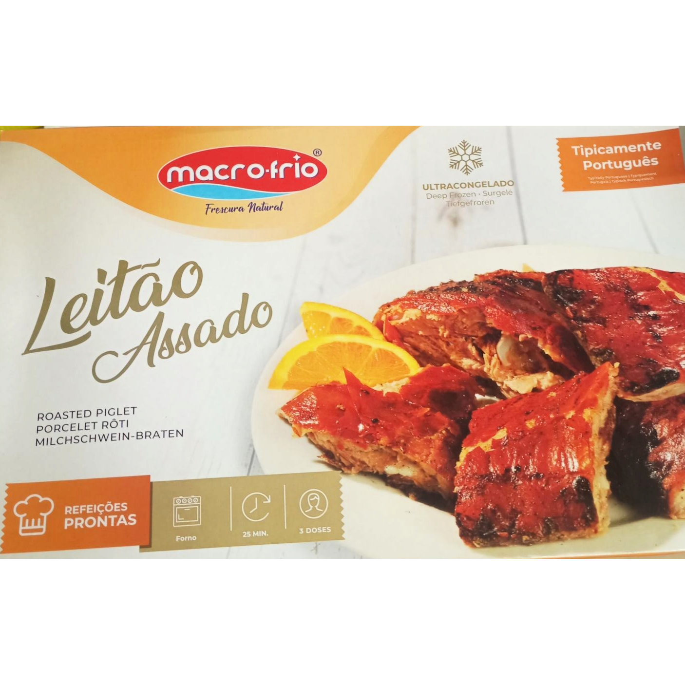Leitão Assado Tradicional 800g - Macro-frio