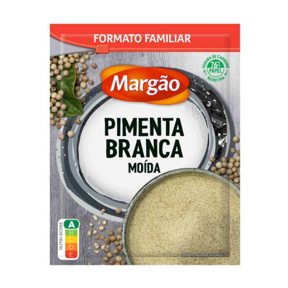 Pimenta Branca Moída 35g - Margão