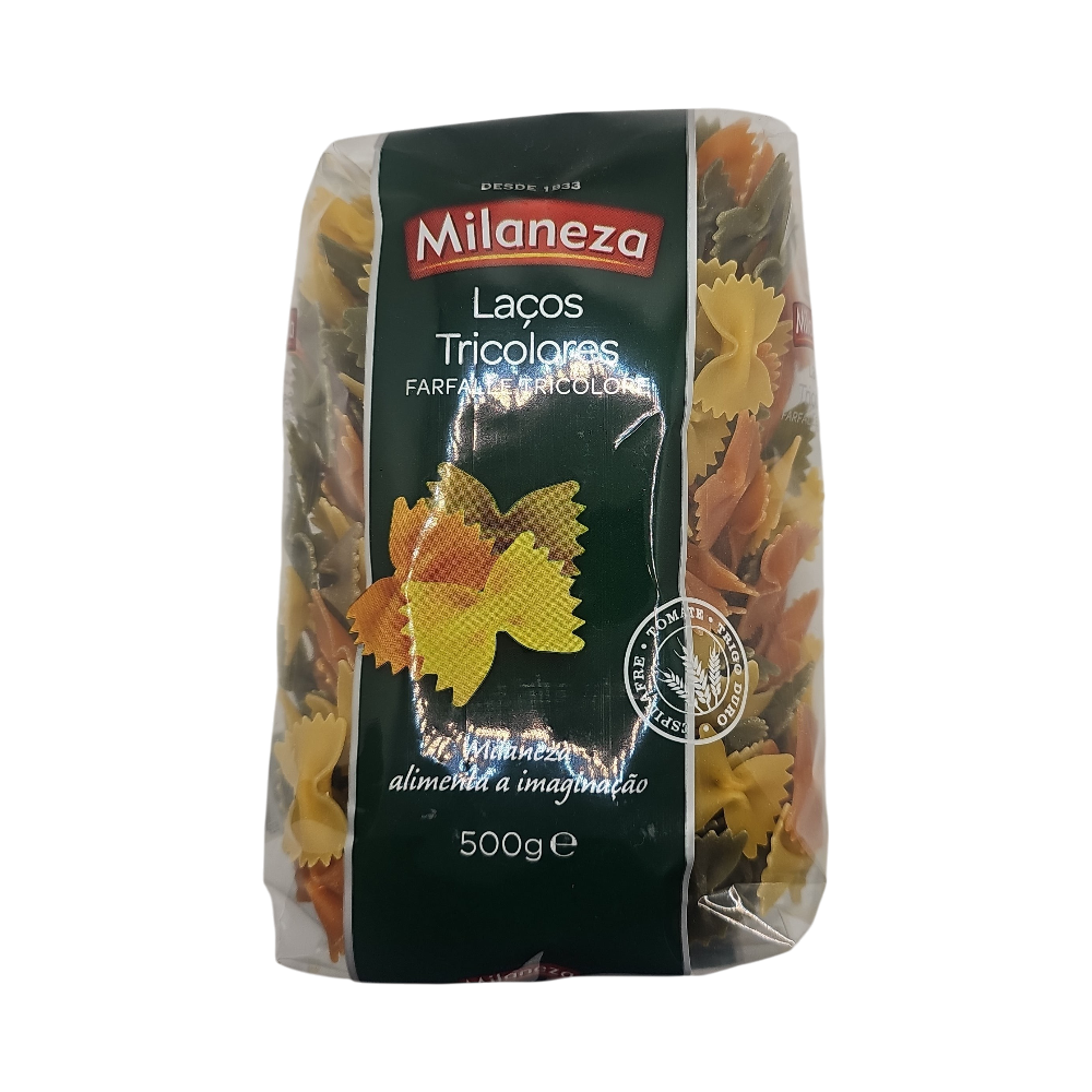 Tricolour Bow/Farfalle Pasta 500g - Milaneza