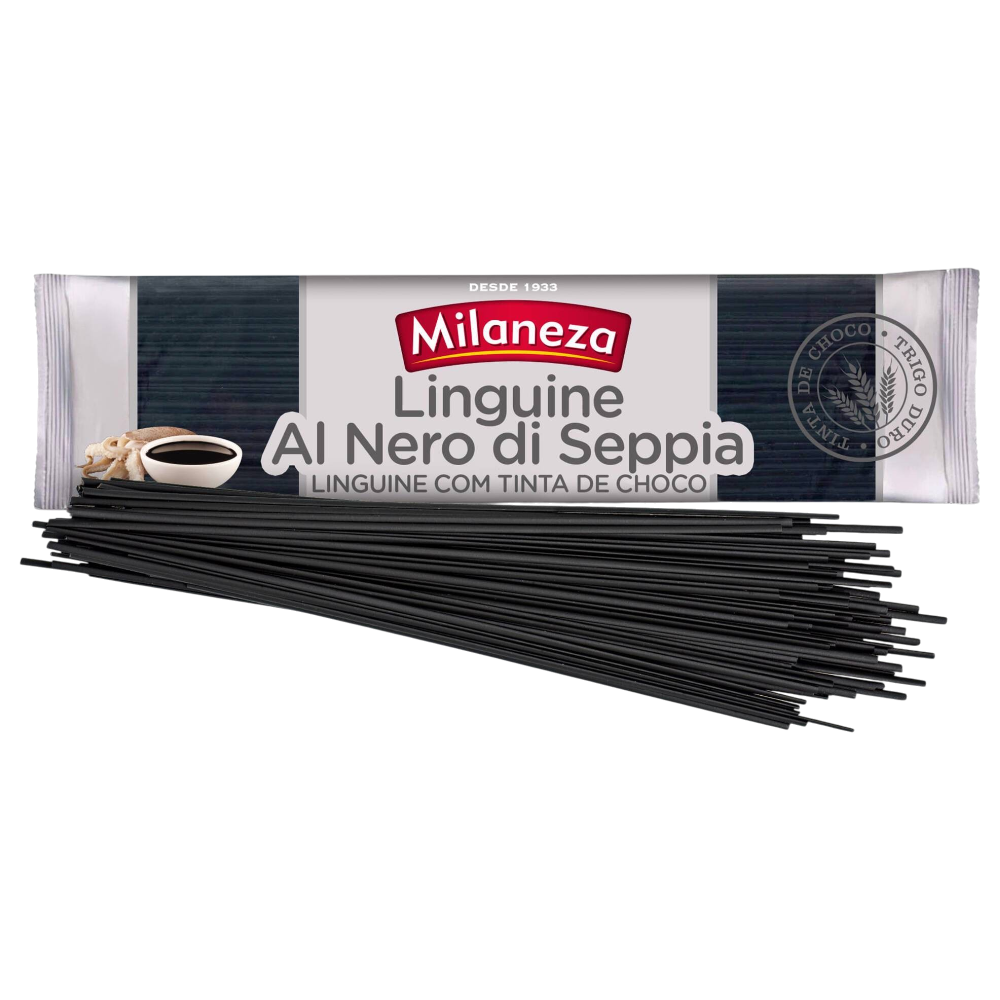 Squid Ink Linguine Pasta 500g - Milaneza
