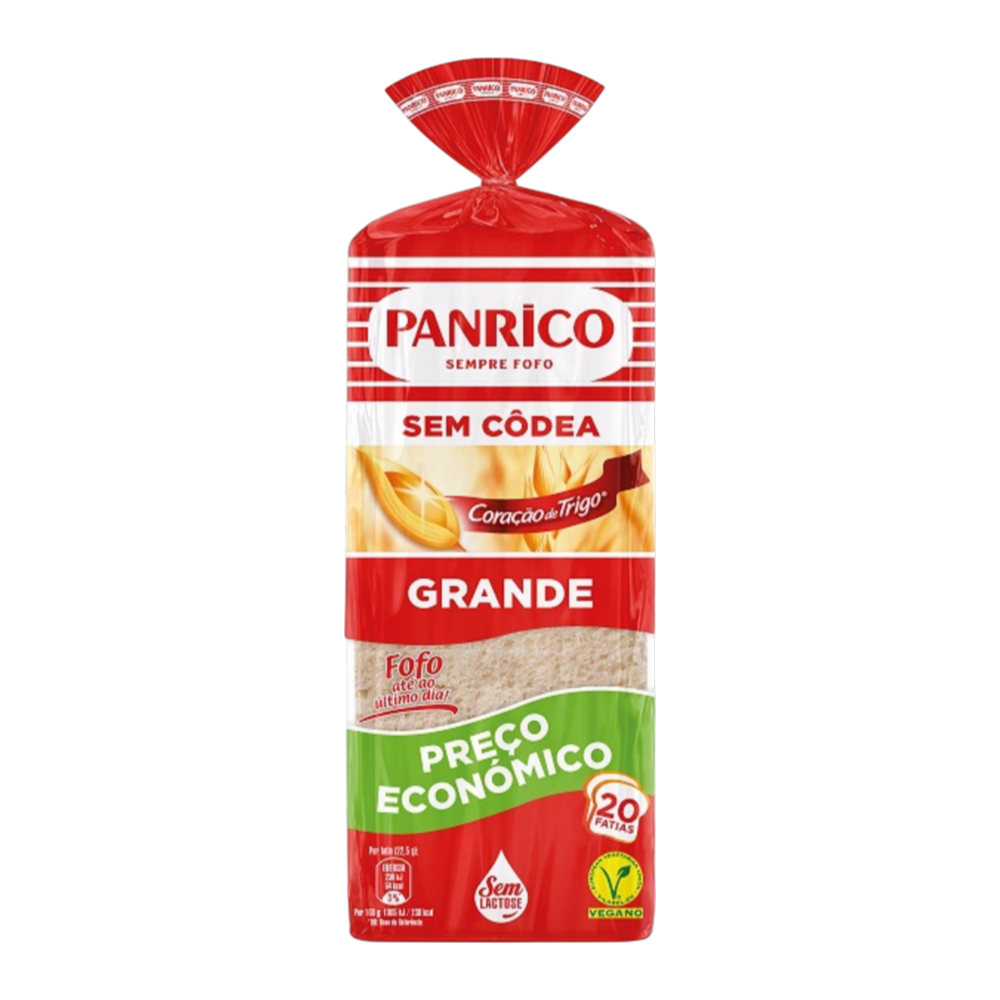 Panrico 450g White Sliced Bread without Crusts