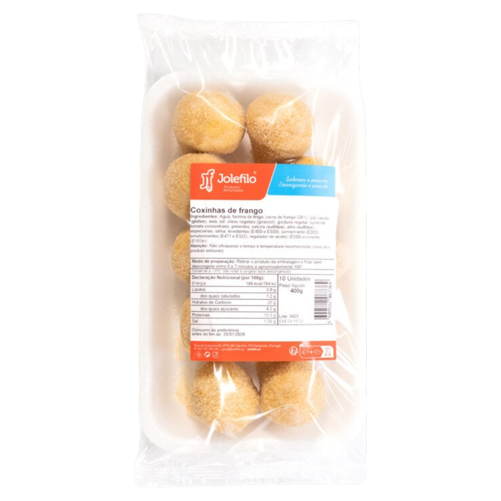 Coxinhas de Frango Especial Jolefilo
