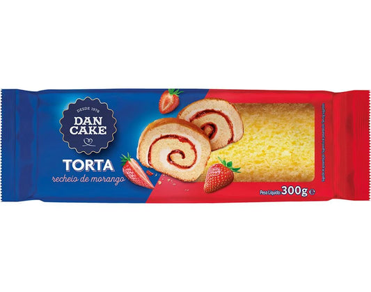 Torta Com Recheio De Morango 300gr - DanCake