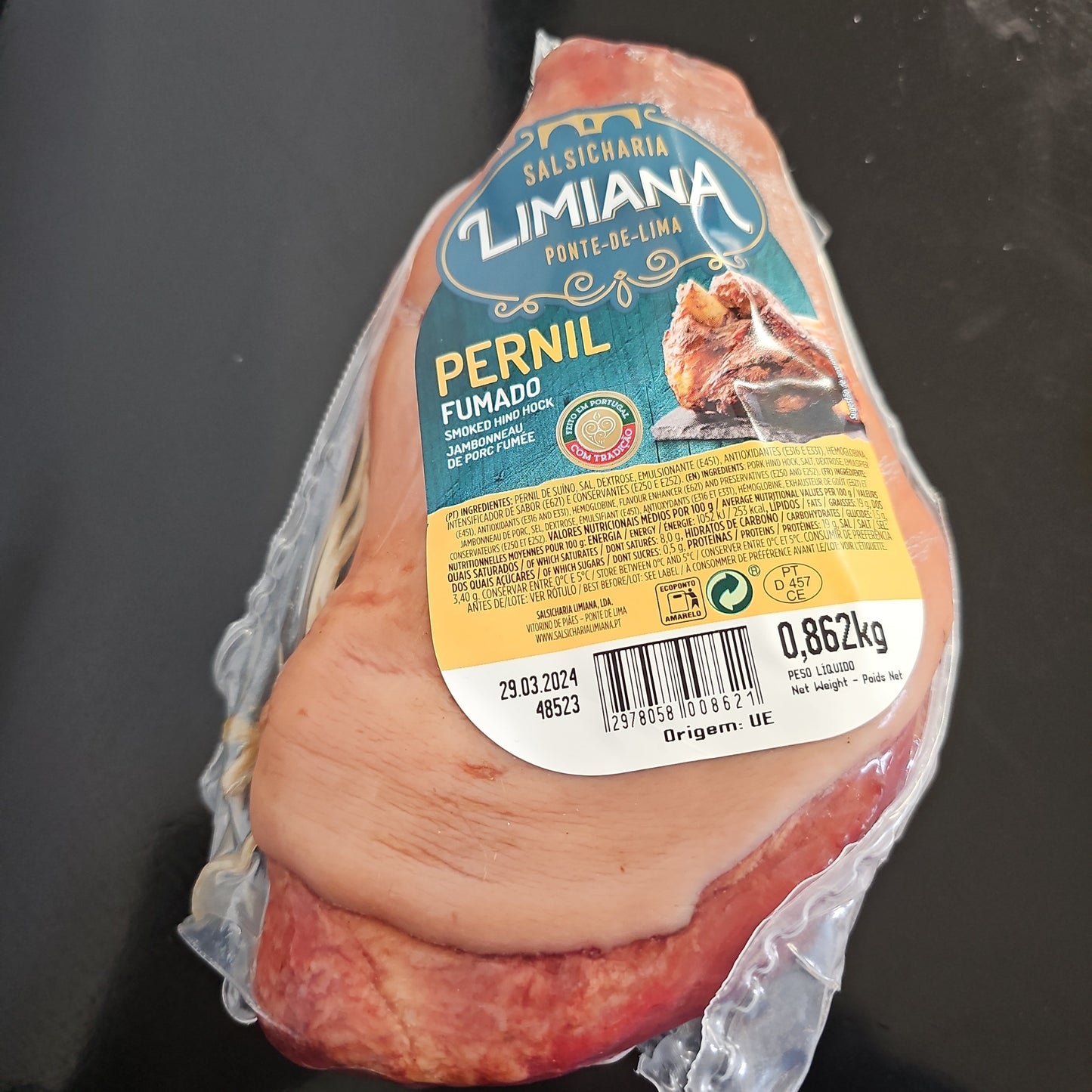 Pernil Fumada Limiana +- 1,150g.