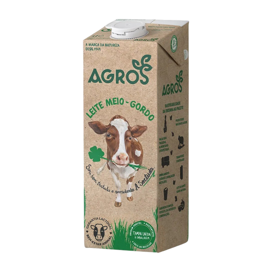 Leche Semidesnatada Agros 1L