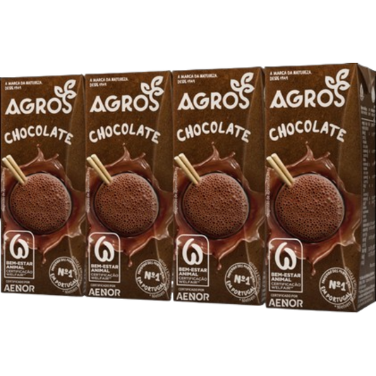 Leite Achocolatado Agros 4x200ml