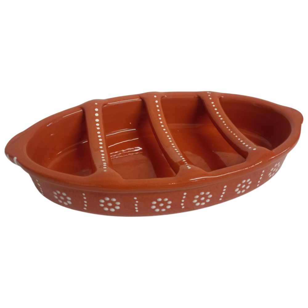 Asador de Chorizo de Barro Grande 29cm