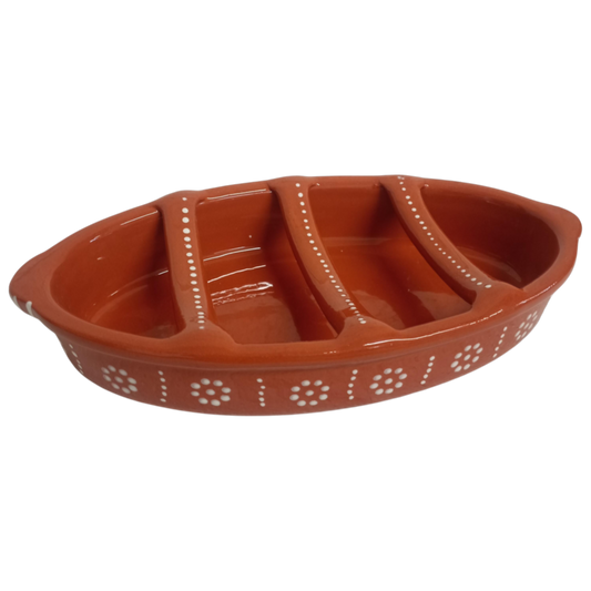 Large Clay Sausage Roaster 29cm