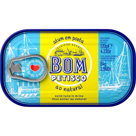 Lomo de atún al natural 120g - Bom Petisco