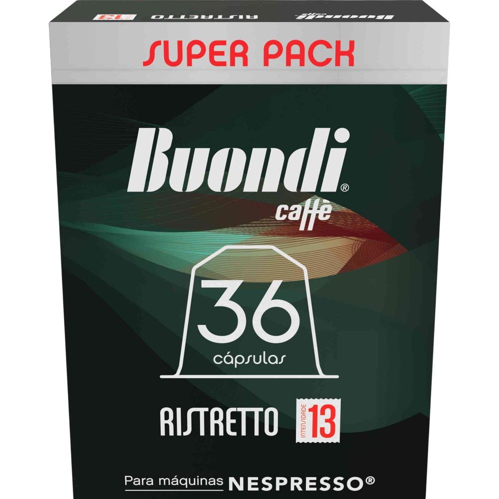 Café Ristretto (10 uds.) Cápsula Nespresso - Buondi (Int. 13)