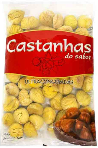 Castanha Pelada Congelada 500g - Sabor