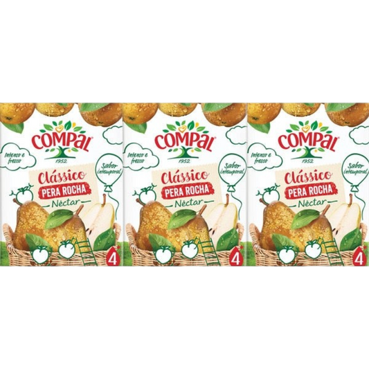 Compal Clásico Pera Rocha 3x200ml