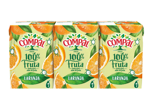 Compal Naranja 100% 3x200ml