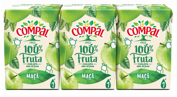 Compal 100% Maçã 3x200ml