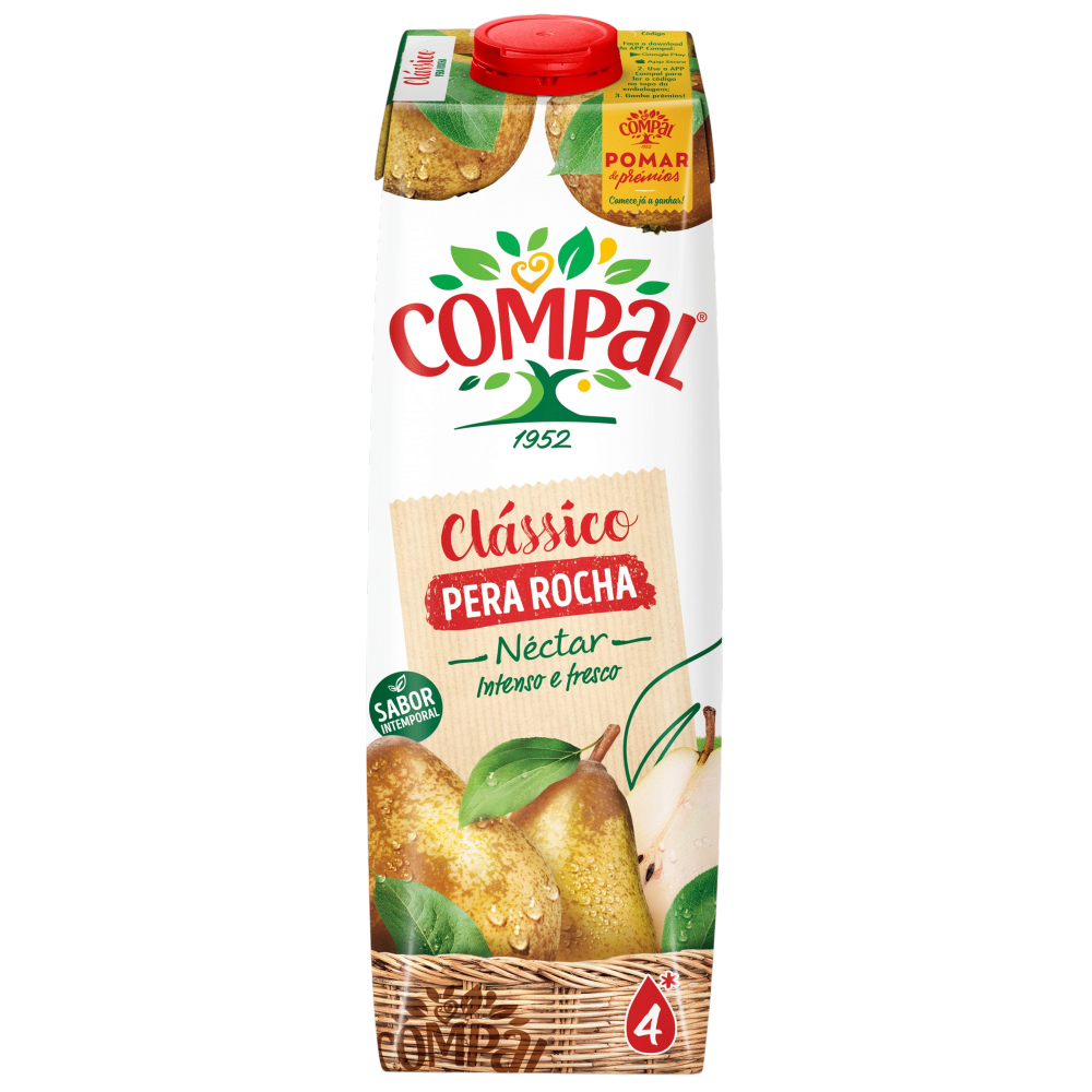 Compal Clásico Pera Rocha 1L