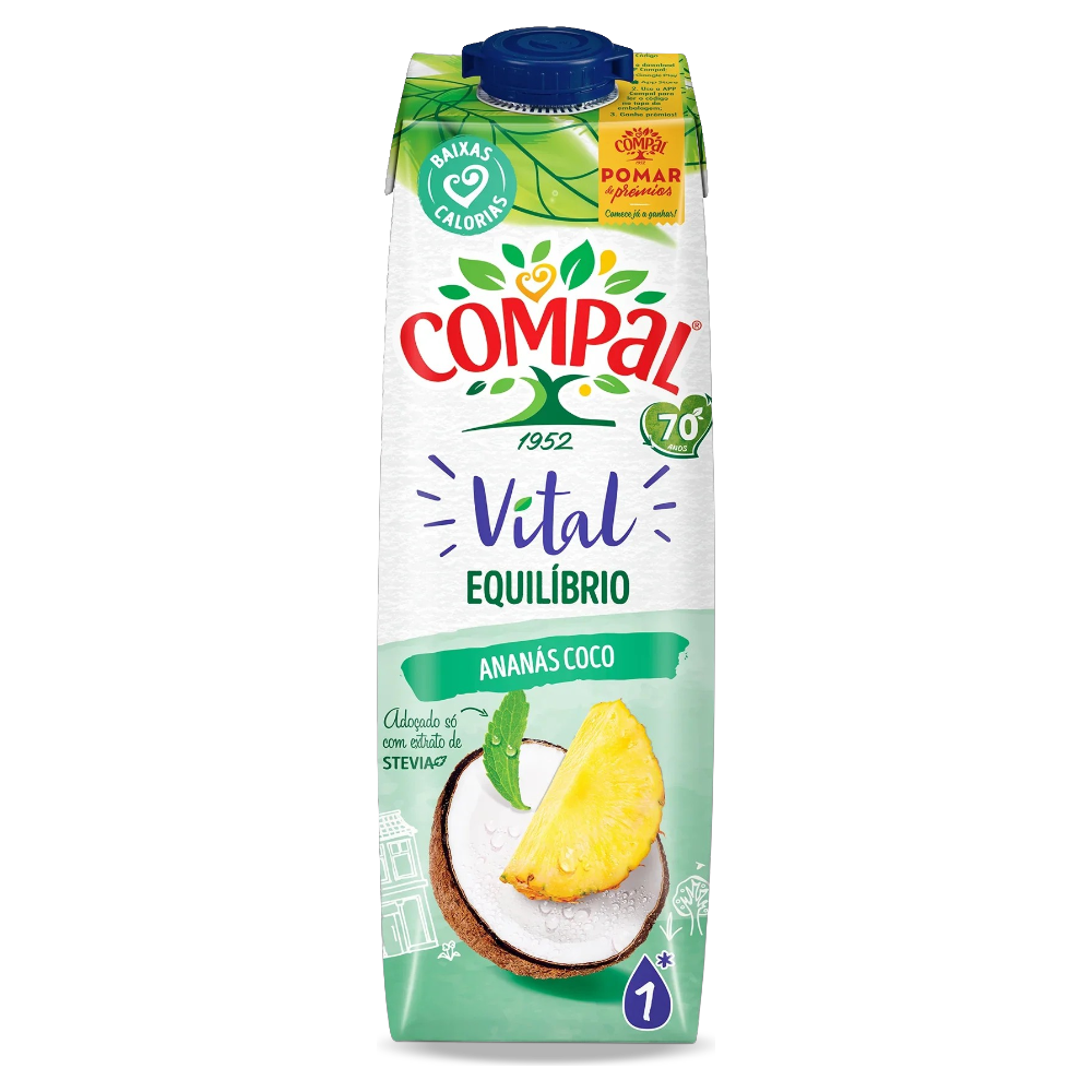 Compal Vital Piña / Coco 1L