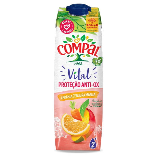 Compal Vital Naranja/Zanahoria/Mango 1L