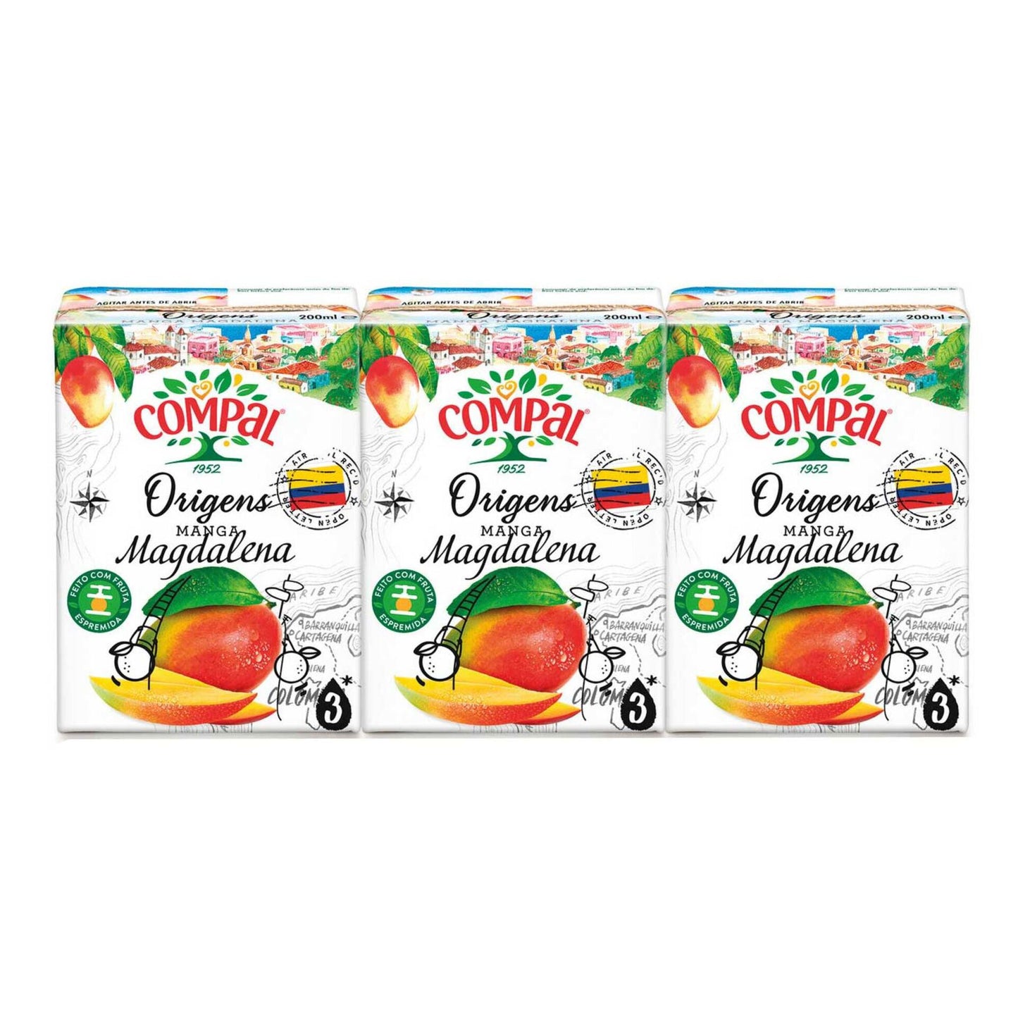 Compal Origens Manga Magdalena 3x200ml