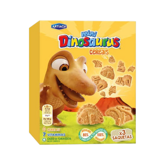 Bolachas Mini Dinosaurus Cereais 120g - Artiach