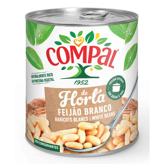Feijão Branco Cozido 845g - Compal