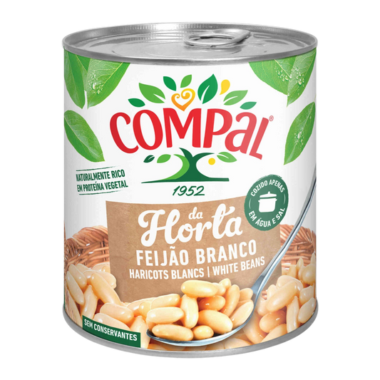 Alubias Blancas Cocidas 845g - Compal