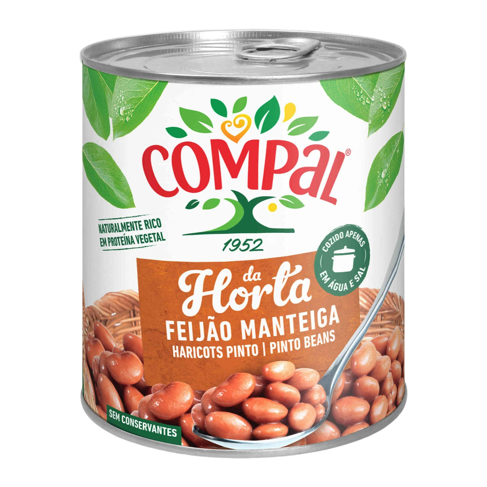 Feijão Manteiga Cozido 410g - Compal
