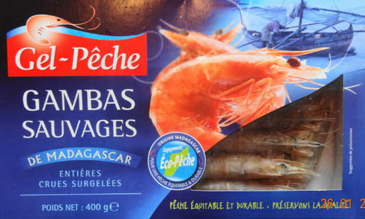 Gambas Selvagens de Madagascar Premium 20/30 2KG