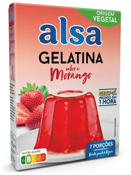 Gelatina em Pó de Morango Gelly-Já 105gr - Alsa