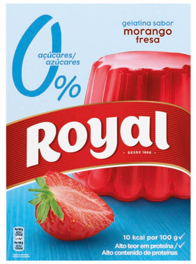 Gelatina Royal 10 K Morango 31 Gr.