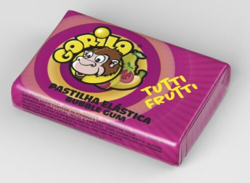 Pastilha Elastica Super Gorila Tutti Fruti 1Un.