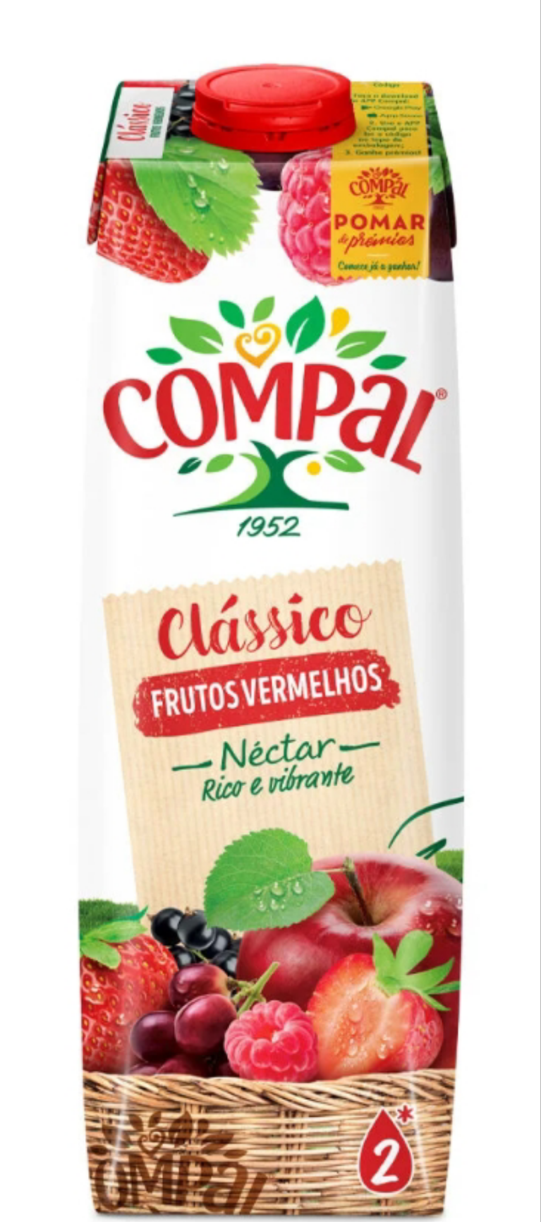 Compal Classico Frutos Vermelhos 1lt