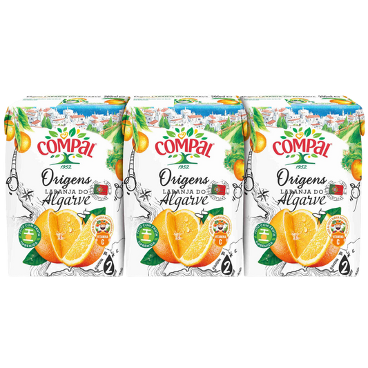 Néctar Laranja do Algarve Compal Origens 3x200ml