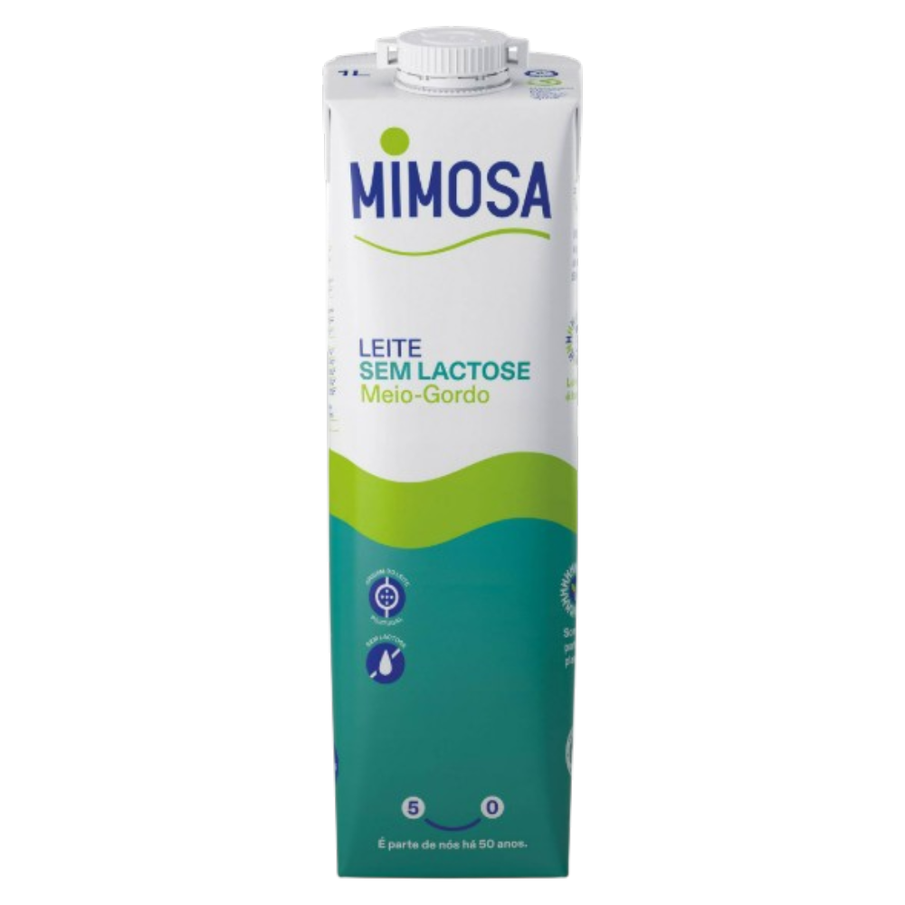 Leche Semidesnatada Sin Lactosa 1L - Mimosa