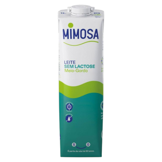 Leite Meio-Gordo Sem Lactose 1L - Mimosa