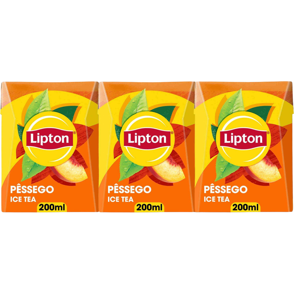 Lipton Ice Tea Pessego Pack 3x200ml