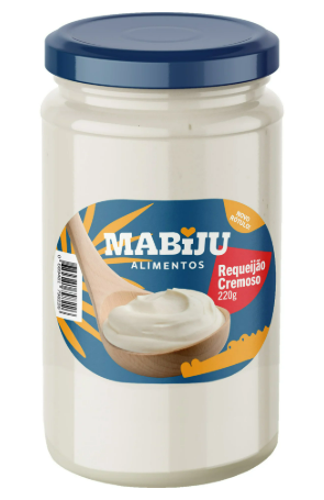 Requeijão Cremoso Tradicional Mabiju 220gr