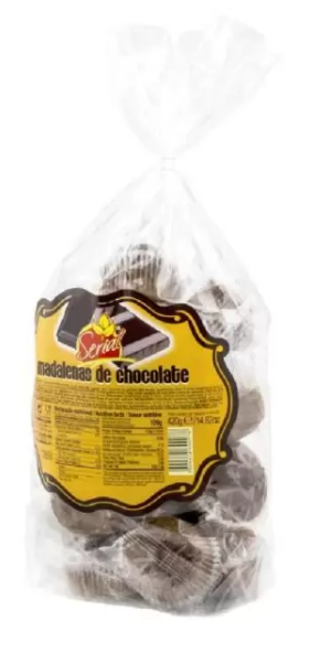 Madalenas Chocolate Serial Saco 420 Gr.