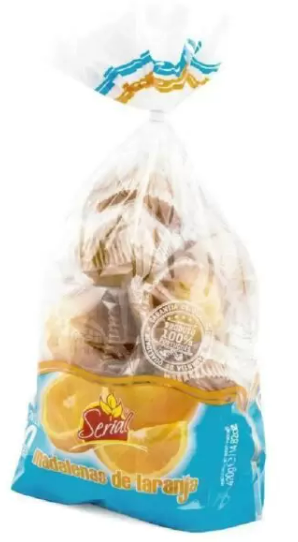 Madalenas Laranja Serial Saco 420 Gr.