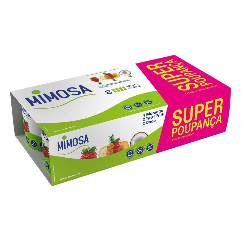 Yogur Aroma Pack Económico 8x120g - Mimosa