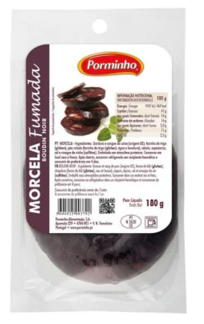 Traditional Smoked Blood Sausage 180g - Porminho